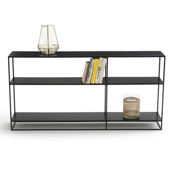 Zeitgenössischer Akzenttisch Antike Finish -Sofa -Konsolentisch in Metall