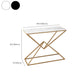 11.8" W Modern Console Accent Table Antique Finish Sofa Console Table in Marble Clearhalo 'Console Tables' 'console_tables' 'Entry & Mudroom Furniture' 'furn' 'furn_console_tables' 'Furniture' 6183191