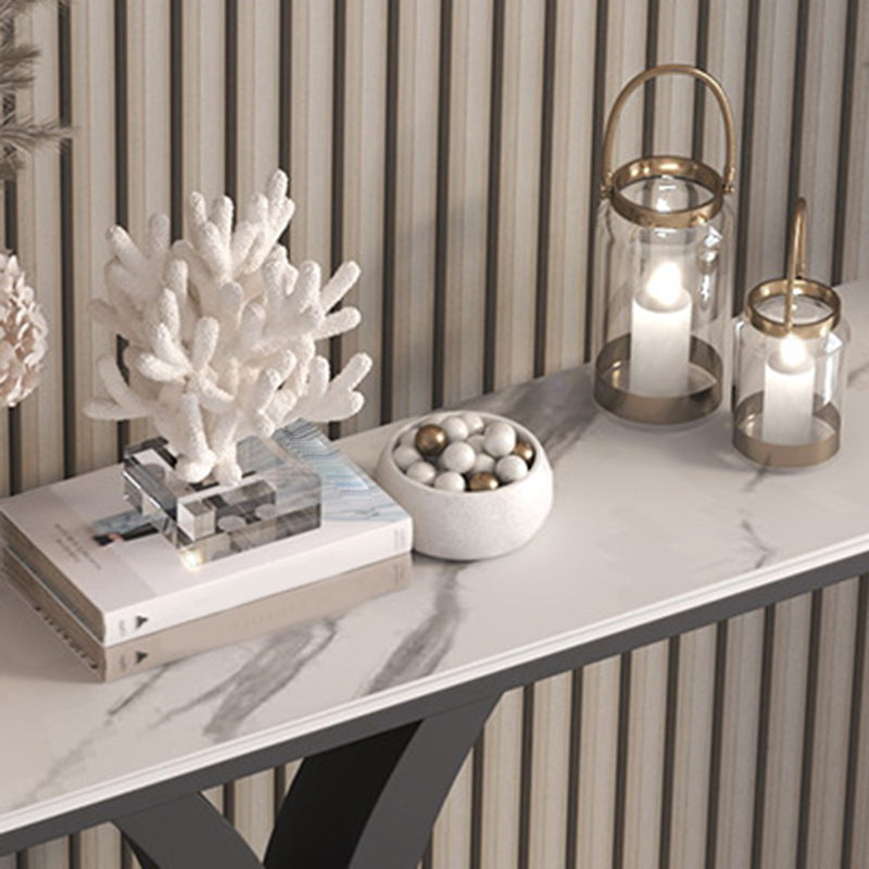 Console moderna alta 31,5 pollici Tabella di accento in pietra 1-tavolo