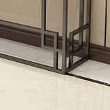 Modern Sofa Console Table Antique Finish Console Accent Table in Marble Clearhalo 'Console Tables' 'console_tables' 'Entry & Mudroom Furniture' 'furn' 'furn_console_tables' 'Furniture' 6183273