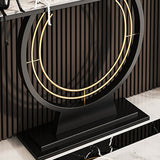 Tabla de acento contemporáneo Tabla de sofá de acabado antiguo en mármol