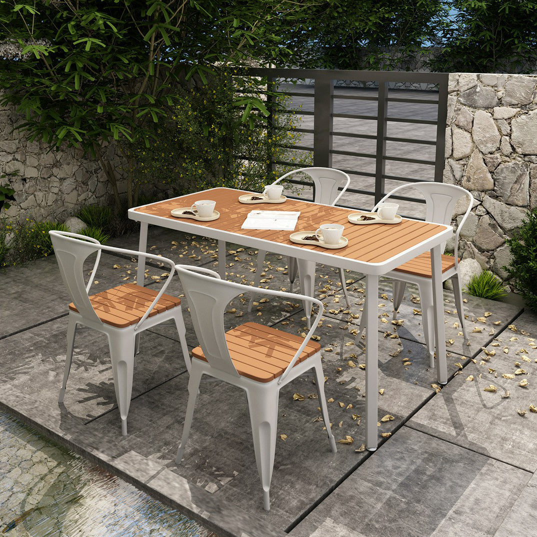 モダンな埋め立てられた木製のダイニングテーブルセット1/5/7ピース自宅で使用するためのダイニングセット