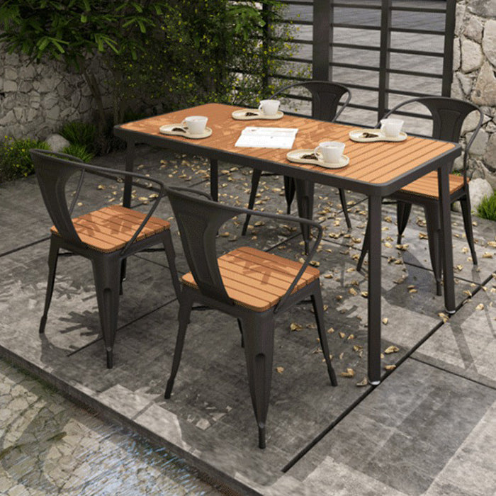 モダンな埋め立てられた木製のダイニングテーブルセット1/5/7ピース自宅で使用するためのダイニングセット