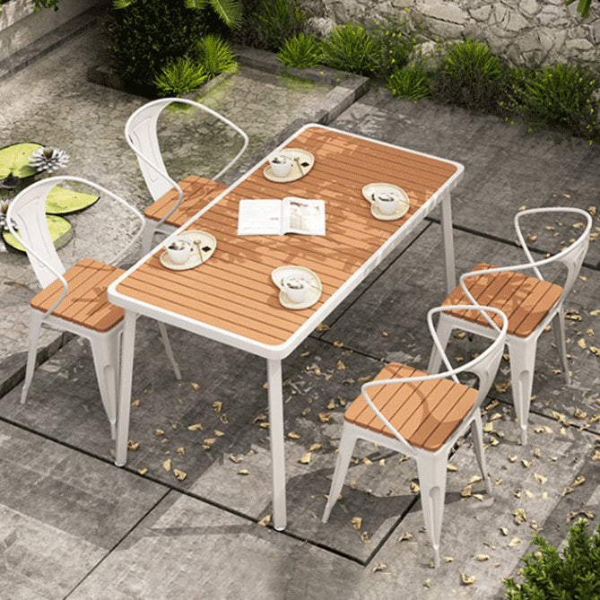 モダンな埋め立てられた木製のダイニングテーブルセット1/5/7ピース自宅で使用するためのダイニングセット