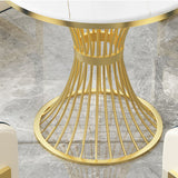 Glam Fintered Stone Dining Set Round 1/2/3/4/5 Pièces Pièces Table de table pour usage domestique