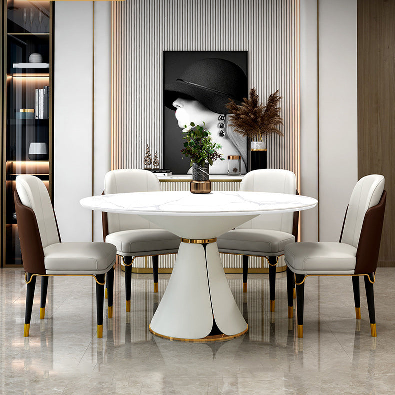 Modern Style Round Table Set 1/4/7 Pieces Dining Set for Home Use