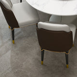 モダンなスタイルのラウンドテーブルセット1/4/7ピース自宅で使用するためのダイニングセット