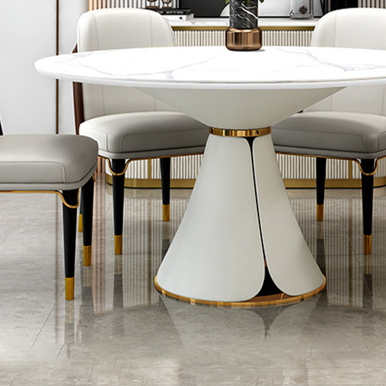 Modern Style Round Table Set 1/4/7 Pieces Dining Set for Home Use