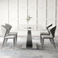 Modern Style Rectangle Table Set 1/2/3/5/8 Pieces Dining Set for Home Use