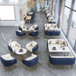 Glam Style Sintered Stone Dining Set 1/2/3/4/5 Pieces Dining Table Set for Home Use Clearhalo 'Dining Room Sets' 'Dining Tables & Seating' 'dining_room_set' 'furn' 'furn_dining_room_set' 'Furniture' 'Kitchen & Dining Furniture' 6183432