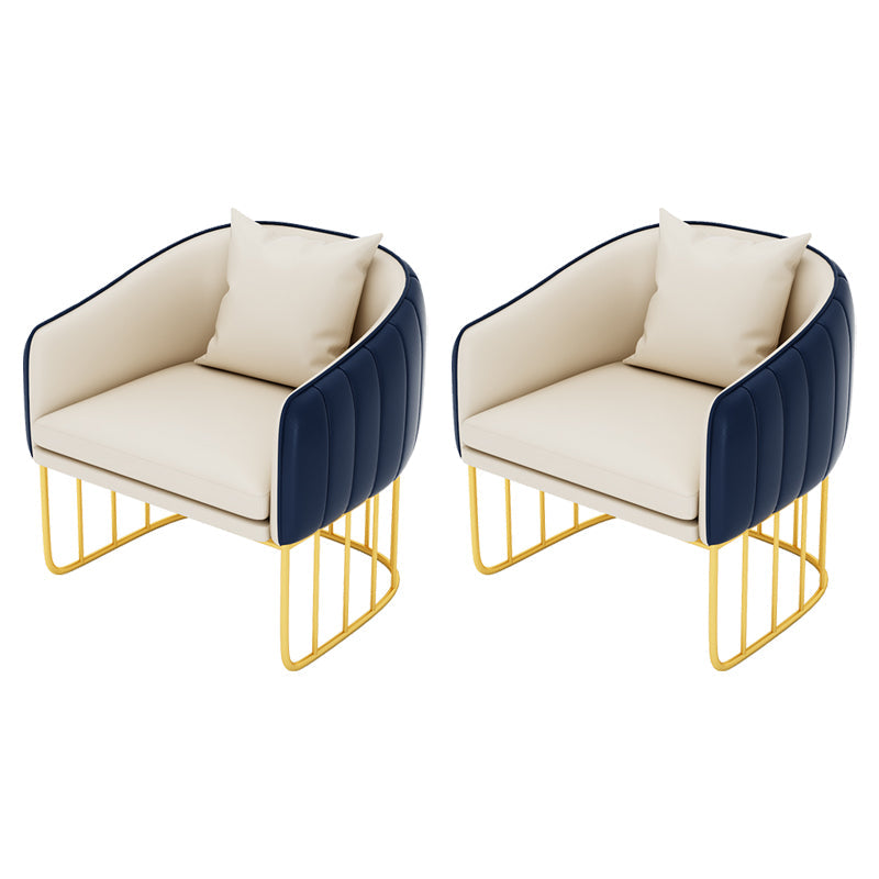 Glam Style Sintered Stone Dining Set 1/2/3/4/5 Pieces Dining Table Set for Home Use 2 Blue Chairs Clearhalo 'Dining Room Sets' 'Dining Tables & Seating' 'dining_room_set' 'furn' 'furn_dining_room_set' 'Furniture' 'Kitchen & Dining Furniture' 6183436