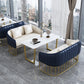 Glam Style Sintered Stone Dining Set 1/2/3/4/5 Pieces Dining Table Set for Home Use Clearhalo 'Dining Room Sets' 'Dining Tables & Seating' 'dining_room_set' 'furn' 'furn_dining_room_set' 'Furniture' 'Kitchen & Dining Furniture' 6183437