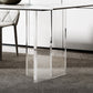 Contemporary Style Rectangle Table Set 1/4/5/6/8 Pieces Dining Set for Home Use