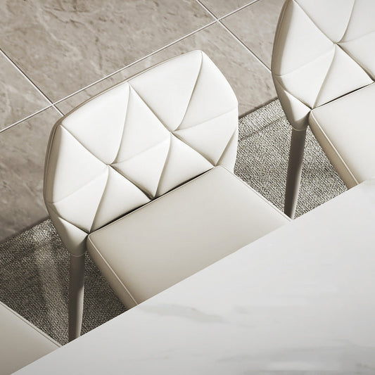 コンテンポラリースタイルの長方形テーブルセット1/4/5/6/8ピース自宅で使用するためのダイニングセット