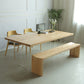 Modern 1/3/4/5 Pieces Dining Set Rectangle Pine Wood Dining Table for Kitchen