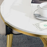 Modern Style Sintered Stone Dining Set Round 1/2/3/4/5 Pieces Dining Set for Home Use