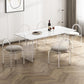 Modern Style Rectangle Table Set 1/4/5/7 Pieces Dining Set for Home Use