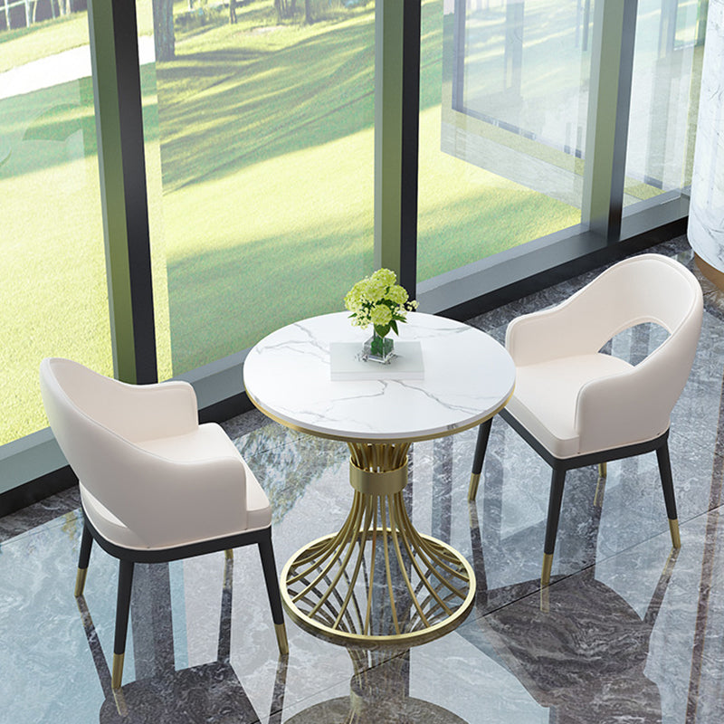 Ensemble de table à manger en marbre fausse en marbre moderne 1/2/3/5 Pièces Pièces Ensemble pour Utilisation à domicile