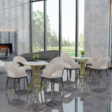 Ensemble de table à manger en marbre fausse en marbre moderne 1/2/3/5 Pièces Pièces Ensemble pour Utilisation à domicile