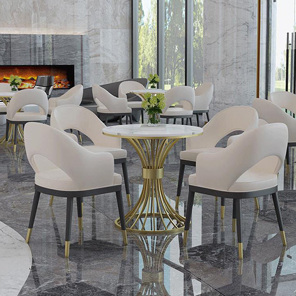 Ensemble de table à manger en marbre fausse en marbre moderne 1/2/3/5 Pièces Pièces Ensemble pour Utilisation à domicile