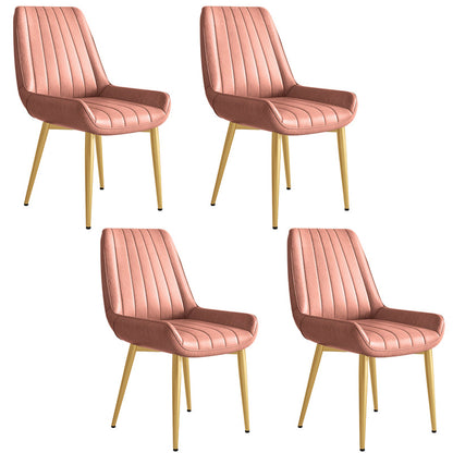 Nordic 1/4/5/7 Pieces Dining Set Rectangle Stone Dining Table for Kitchen 4 Pink Chairs Clearhalo 'Dining Room Sets' 'Dining Tables & Seating' 'dining_room_set' 'furn' 'furn_dining_room_set' 'Furniture' 'Kitchen & Dining Furniture' 6183565