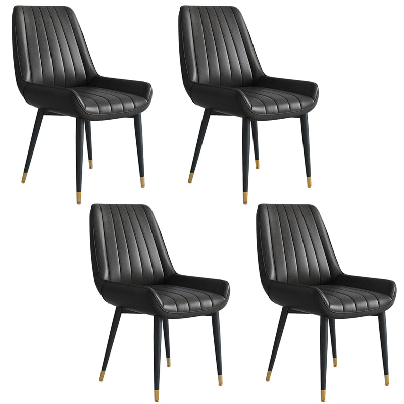 Nordic 1/4/5/7 Pieces Dining Set Rectangle Stone Dining Table for Kitchen 4 Bright Black Chairs Clearhalo 'Dining Room Sets' 'Dining Tables & Seating' 'dining_room_set' 'furn' 'furn_dining_room_set' 'Furniture' 'Kitchen & Dining Furniture' 6183569