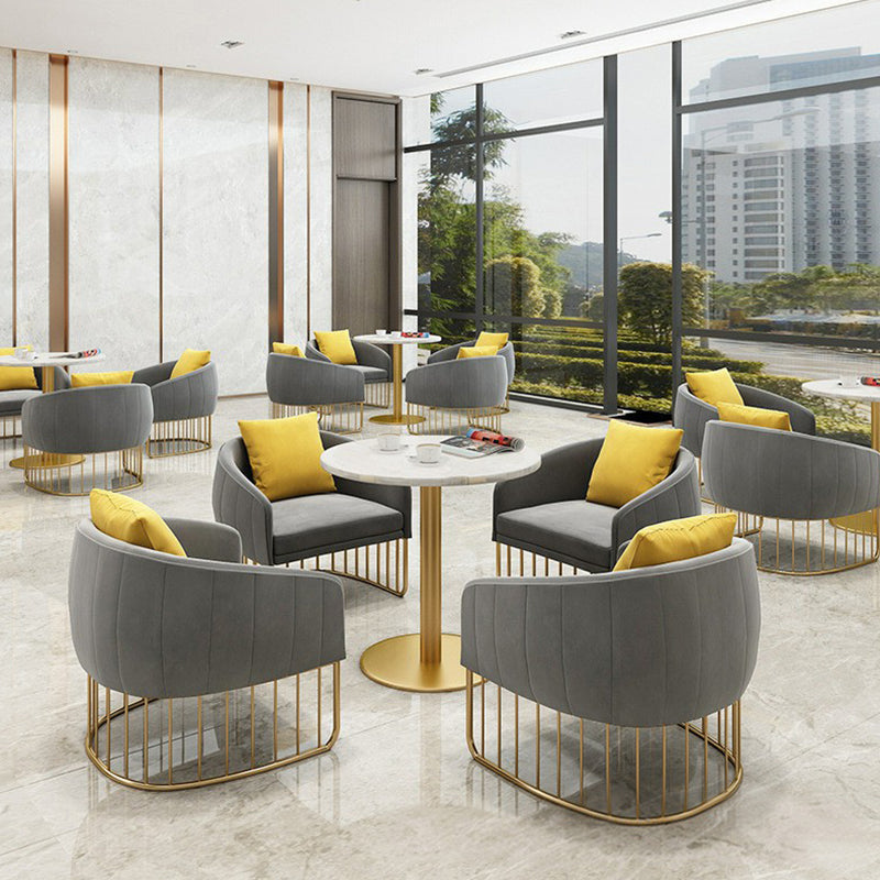 White 1/2/5 Pieces Dining Set Modern Style Stone Dining Table Set for Home Use Clearhalo 'Dining Room Sets' 'Dining Tables & Seating' 'dining_room_set' 'furn' 'furn_dining_room_set' 'Furniture' 'Kitchen & Dining Furniture' 6183600