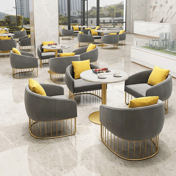 White 1/2/5 Pieces Dining Set Modern Style Stone Dining Table Set for Home Use Clearhalo 'Dining Room Sets' 'Dining Tables & Seating' 'dining_room_set' 'furn' 'furn_dining_room_set' 'Furniture' 'Kitchen & Dining Furniture' 6183601