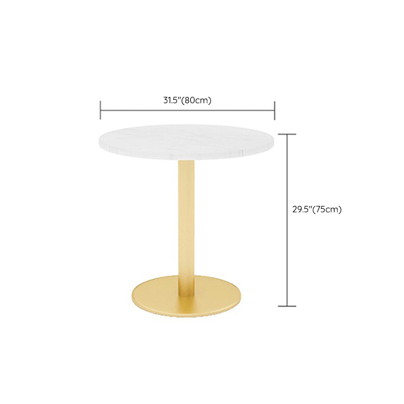 White 1/2/5 Pieces Dining Set Modern Style Stone Dining Table Set for Home Use Clearhalo 'Dining Room Sets' 'Dining Tables & Seating' 'dining_room_set' 'furn' 'furn_dining_room_set' 'Furniture' 'Kitchen & Dining Furniture' 6183608