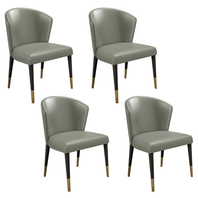 Contemporary Style Rectangle Table Set 1/4/5/7 Pieces Dining Set for Home Use 4 Green Chairs Clearhalo 'Dining Room Sets' 'Dining Tables & Seating' 'dining_room_set' 'furn' 'furn_dining_room_set' 'Furniture' 'Kitchen & Dining Furniture' 6183611