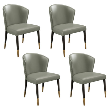 Contemporary Style Rectangle Table Set 1/4/5/7 Pieces Dining Set for Home Use 4 Green Chairs Clearhalo 'Dining Room Sets' 'Dining Tables & Seating' 'dining_room_set' 'furn' 'furn_dining_room_set' 'Furniture' 'Kitchen & Dining Furniture' 6183611