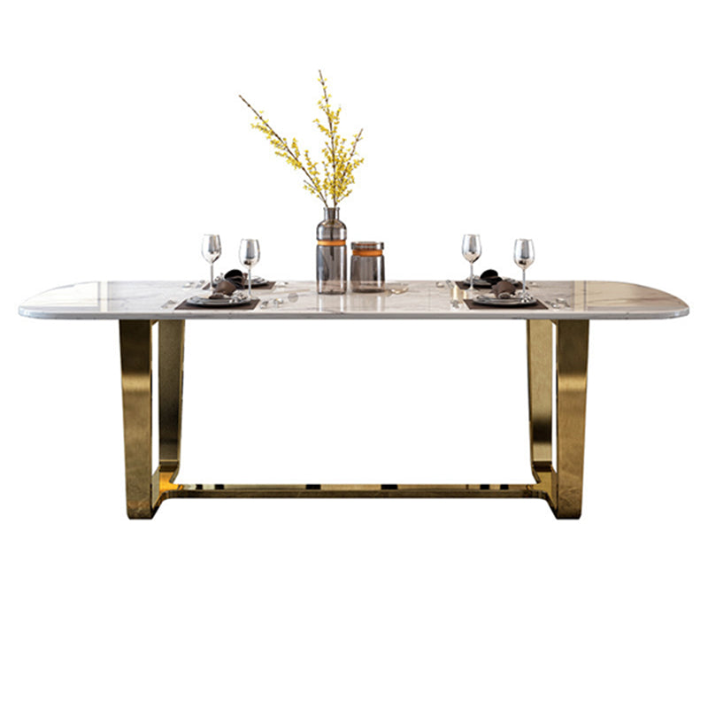 Contemporary Style Rectangle Table Set 1/4/5/7 Pieces Dining Set for Home Use Clearhalo 'Dining Room Sets' 'Dining Tables & Seating' 'dining_room_set' 'furn' 'furn_dining_room_set' 'Furniture' 'Kitchen & Dining Furniture' 6183615