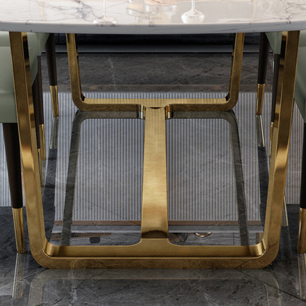 Contemporary Style Rectangle Table Set 1/4/5/7 Pieces Dining Set for Home Use Clearhalo 'Dining Room Sets' 'Dining Tables & Seating' 'dining_room_set' 'furn' 'furn_dining_room_set' 'Furniture' 'Kitchen & Dining Furniture' 6183617