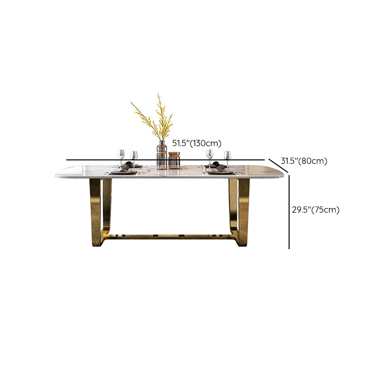Contemporary Style Rectangle Table Set 1/4/5/7 Pieces Dining Set for Home Use Clearhalo 'Dining Room Sets' 'Dining Tables & Seating' 'dining_room_set' 'furn' 'furn_dining_room_set' 'Furniture' 'Kitchen & Dining Furniture' 6183621