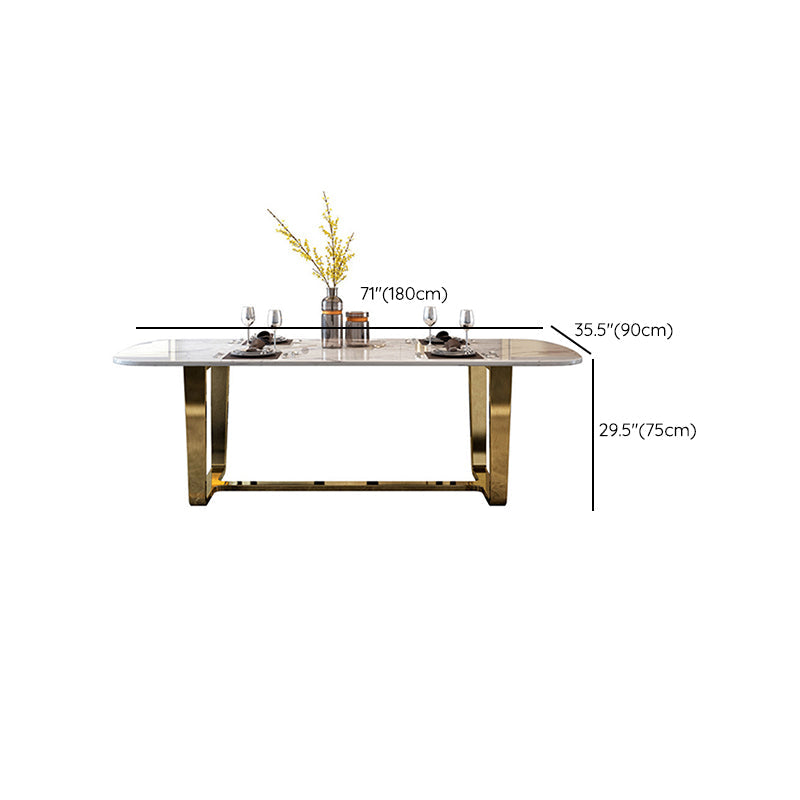 Contemporary Style Rectangle Table Set 1/4/5/7 Pieces Dining Set for Home Use Clearhalo 'Dining Room Sets' 'Dining Tables & Seating' 'dining_room_set' 'furn' 'furn_dining_room_set' 'Furniture' 'Kitchen & Dining Furniture' 6183624