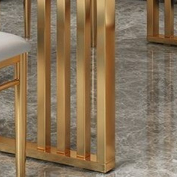 Moderno 1/2/5/7 pezzi set da pranzo tavolo da pranzo in pietra rettangolo per cucina della sala da pranzo