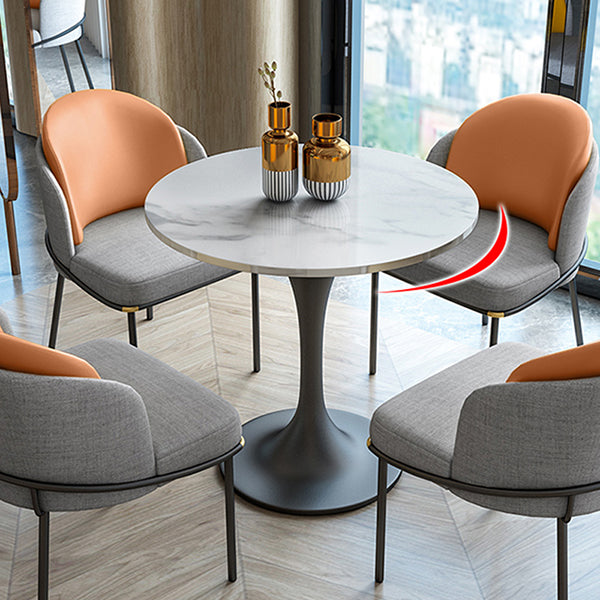 Moderner Stil Marmor Esstisch Set Weiß 1/2/4/5 Stück Essset für den Heimgebrauch