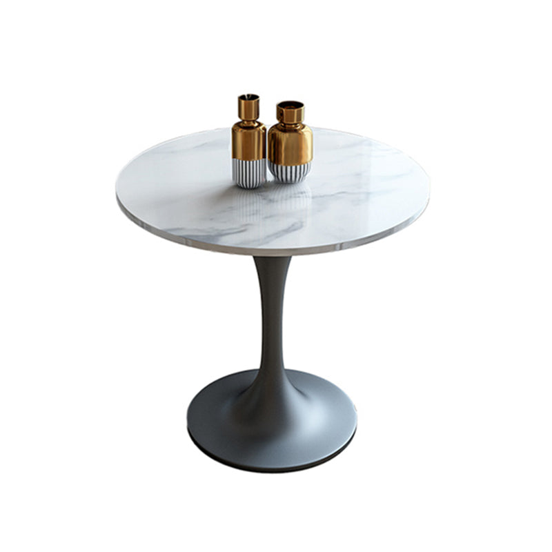 Moderner Stil Marmor Esstisch Set Weiß 1/2/4/5 Stück Essset für den Heimgebrauch