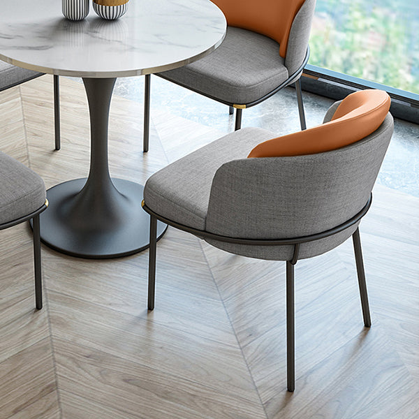 Moderner Stil Marmor Esstisch Set Weiß 1/2/4/5 Stück Essset für den Heimgebrauch