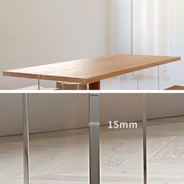 Moderne 1/5 Stück Ess -Set Rechteck Kiefernholz Esstisch für Wohnzimmer Gebrauch