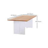 Moderna mesa de comedor de pino de 1/5 piezas de 1/5 piezas para uso de la sala de estar