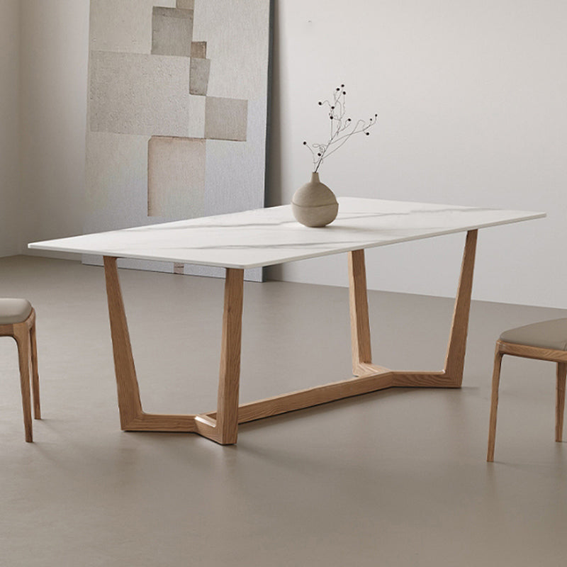 1/2/3/4ピースダイニングルーム家具セットモダンな焼結石のテーブルとアームレスチェア