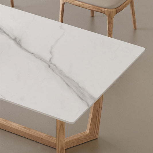 1/2/3/4ピースダイニングルーム家具セットモダンな焼結石のテーブルとアームレスチェア