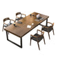 1/2/5/9/10 Pieces Dining Room Set Industrial Rectangle Wooden Table and Chairs with Arm