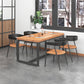 Ensemble de Table à manger rectangulaire, 1/5 pièces, Table et chaises en bois de Style industriel