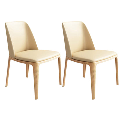 Modern Dining Room Set 1/2/3/4 Pieces Rectangle Sintered Stone Table and Armless Chairs 2 White Chairs Clearhalo 'Dining Room Sets' 'Dining Tables & Seating' 'dining_room_set' 'furn' 'furn_dining_room_set' 'Furniture' 'Kitchen & Dining Furniture' 6183965