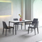 Juego de muebles de comedor moderno 1/4/5 Piezas Sillones de comedor de piedra sinterizada