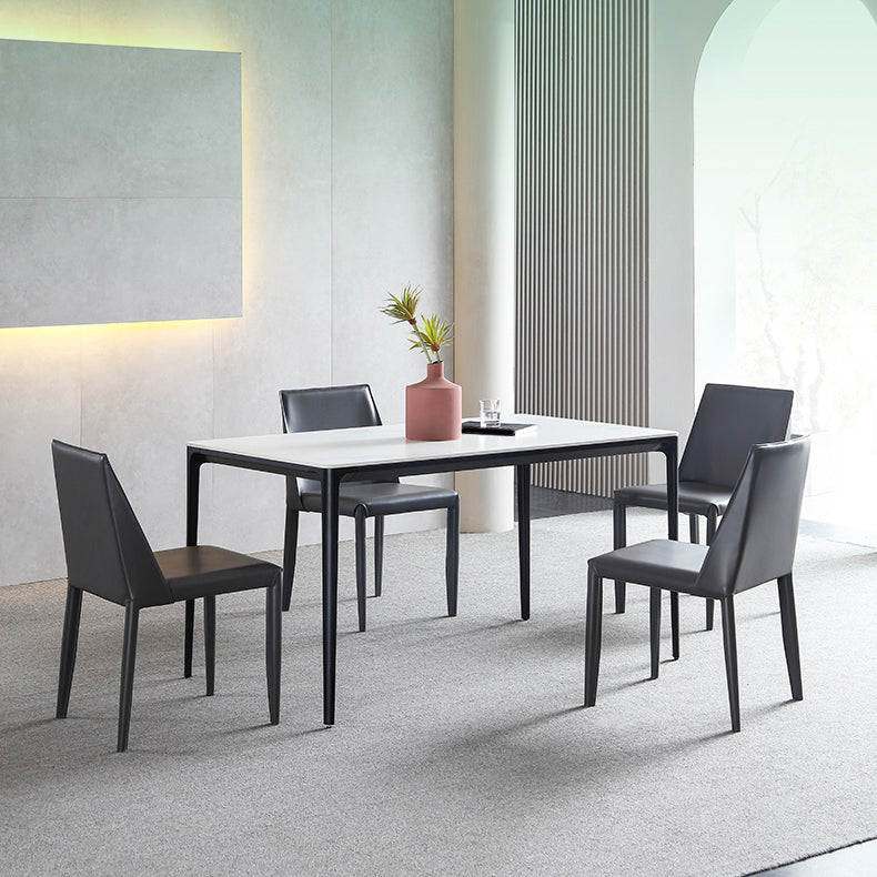 Juego de muebles de comedor moderno 1/4/5 Piezas Sillones de comedor de piedra sinterizada