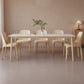 Rectangle Dining Table Set 1/2/6/7/9 Pieces Modern Sintered Stone Table Armless Chairs 6 Pieces: Table, 5 Chairs Clearhalo 'Dining Room Sets' 'Dining Tables & Seating' 'dining_room_set' 'furn' 'furn_dining_room_set' 'Furniture' 'Kitchen & Dining Furniture' 6184019
