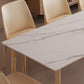 Rectangle Dining Table Set 1/2/6/7/9 Pieces Modern Sintered Stone Table Armless Chairs Clearhalo 'Dining Room Sets' 'Dining Tables & Seating' 'dining_room_set' 'furn' 'furn_dining_room_set' 'Furniture' 'Kitchen & Dining Furniture' 6184022